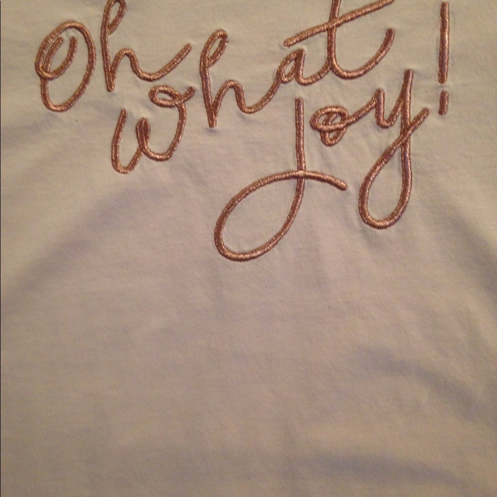 34. Banana Republic "oh what joy" top - Picture 3 of 3